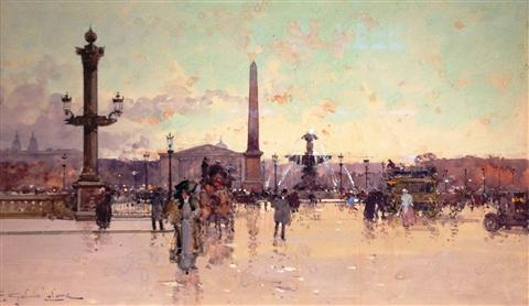 Eugene Galien Laloue | Place de la Concorde