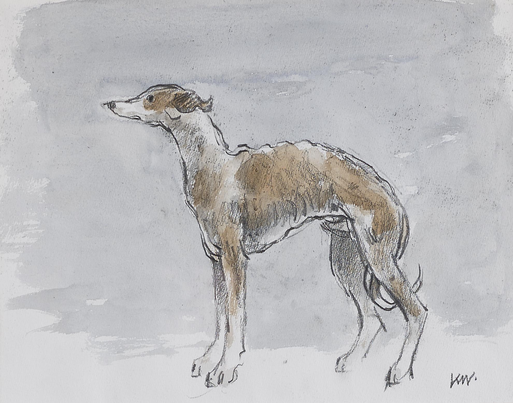 View Sir Kyffin Williams | Whippet at Rowles Fine Art