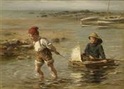 Playing in the Sea, William Marshall Brown