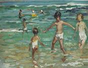 Children on a Cornish Beach, Dorothea Sharp