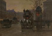 Omnibus on Place de la Madeleine, Edouard Leon Cortes