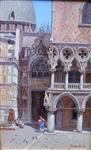 Entrance to Doges Palace, Venice, Antonietta Brandeis