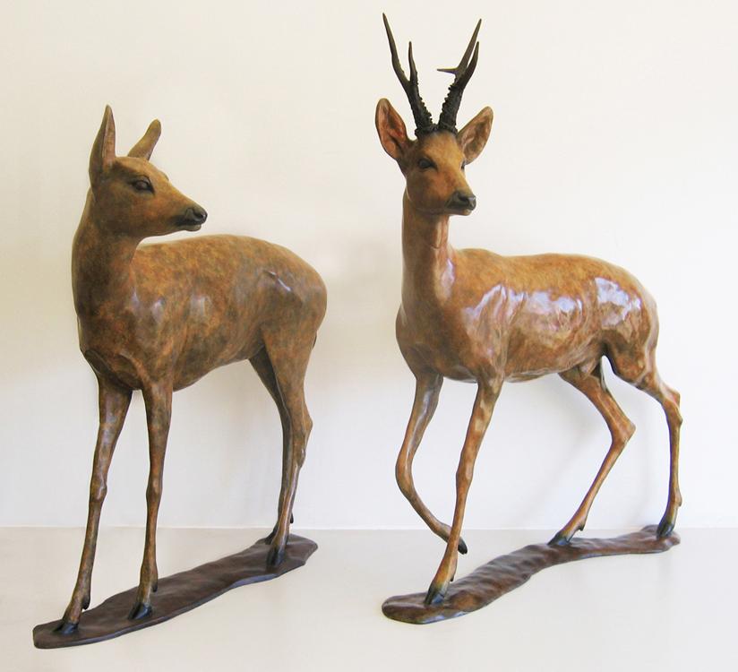 David Cemmick | Roe Buck & Doe Life Size