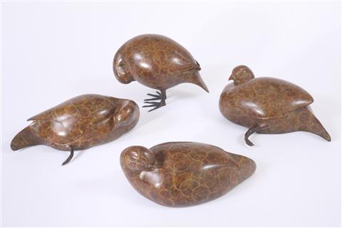 Jonathan Knight | Four Preening Partridges