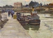 Boat By Quay', Edward Seago