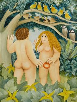 Beryl Cook | Adam & Eve 1