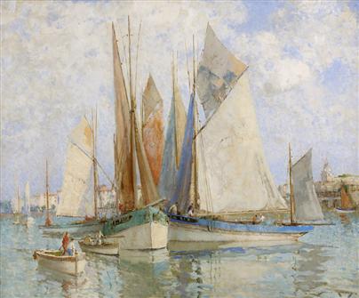 William Lee-Hankey | Drying Sails Concarneau