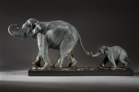 Stephen J Winterburn | Mother & Baby  Indian Elephant