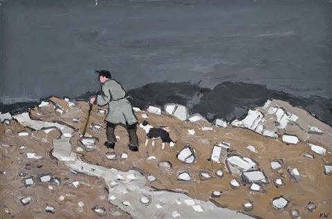 Sir Kyffin Williams | Farmer & Dog