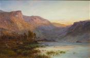 The Eagle Rock, Loch Lomond (Part of pair with Glen Sheil NB), Alfred de Breanski Snr