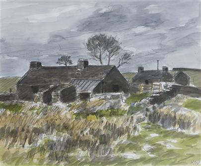 Sir Kyffin Williams | Cottages Rhosgadfan
