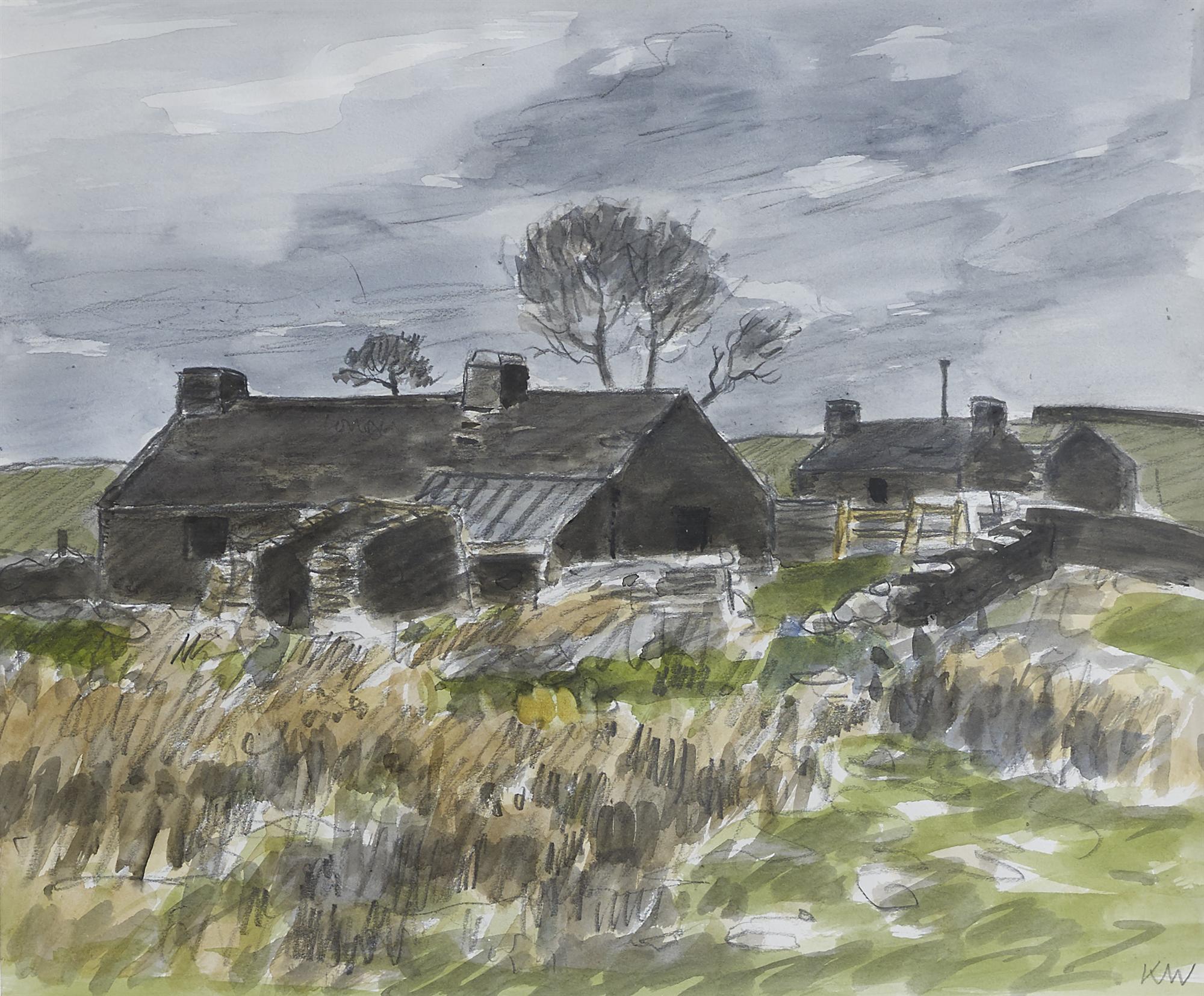 Sir Kyffin Williams | Cottages Rhosgadfan