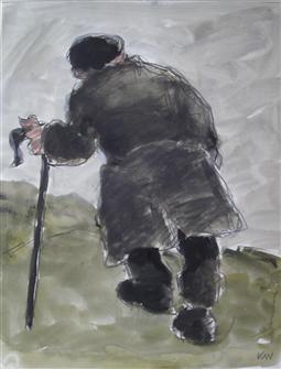 Sir Kyffin Williams | Farmer with Stick