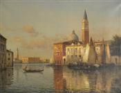 Evening, Grand Canal, Venice, Antoine Bouvard Snr