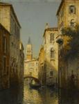 A  Quiet Canal, Venice, Antoine Bouvard Snr