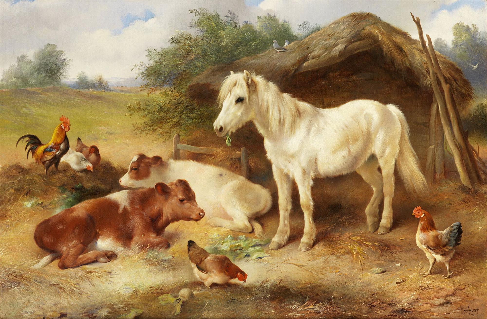 Walter Hunt | Corner of the Farmyard