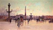 Place de la Concorde, Eugene Galien Laloue