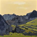 Sun over Nant Peris, Sir Kyffin Williams