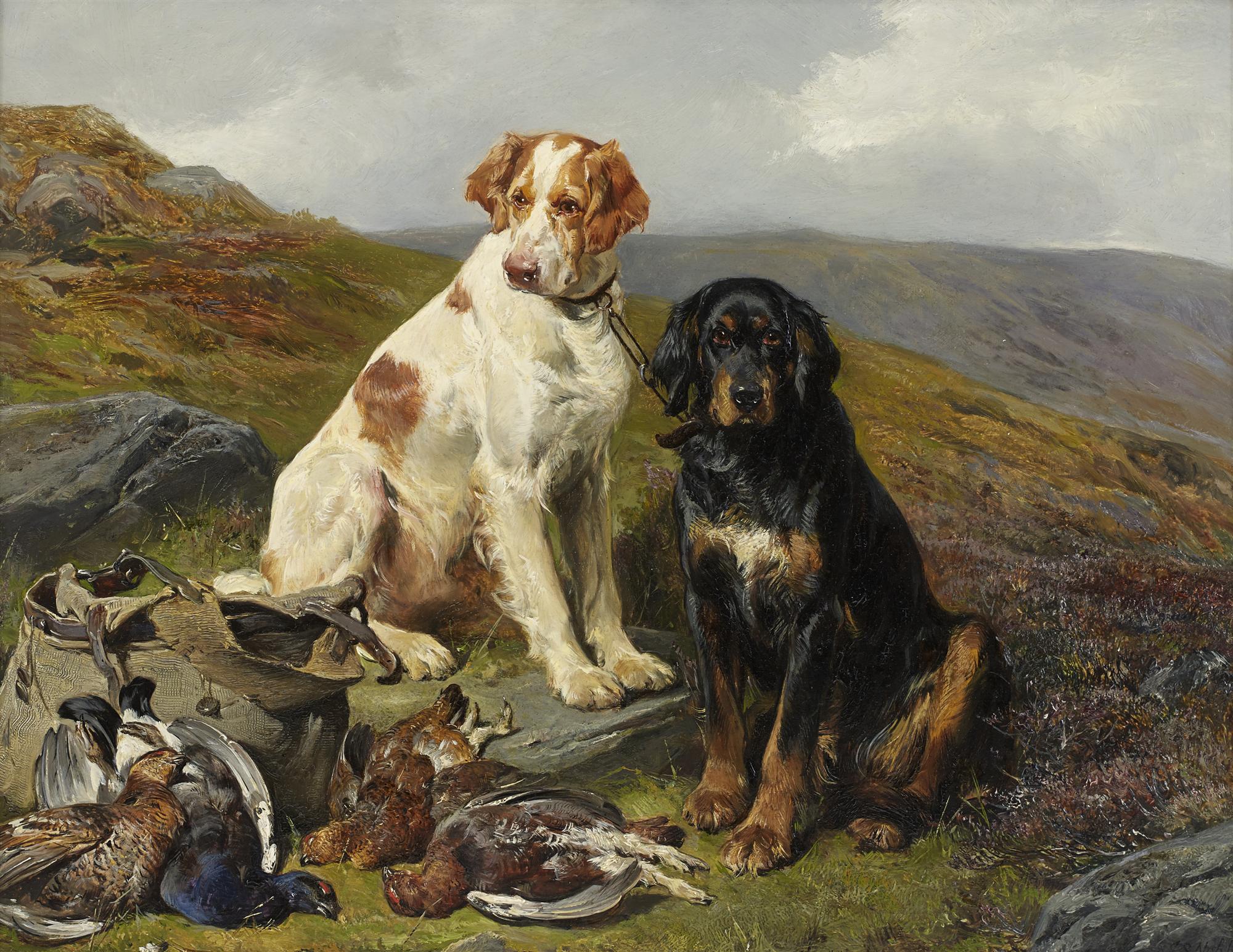 John Sargent Noble | English & Gordon Setters with Days Bag