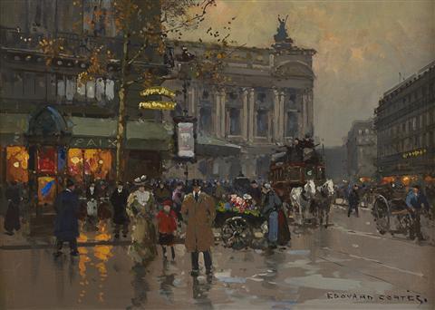 Edouard Leon Cortes | Cafe de la Paix