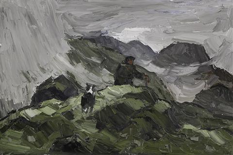 Sir Kyffin Williams | Rain Above Gwynant