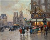 Place Saint - Michel Et Notre Dame, Edouard Leon Cortes