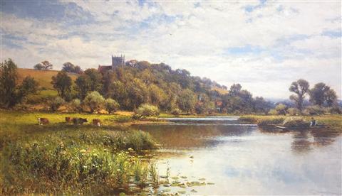 Alfred Augustus Glendening Snr | Cattle in Water Meadows