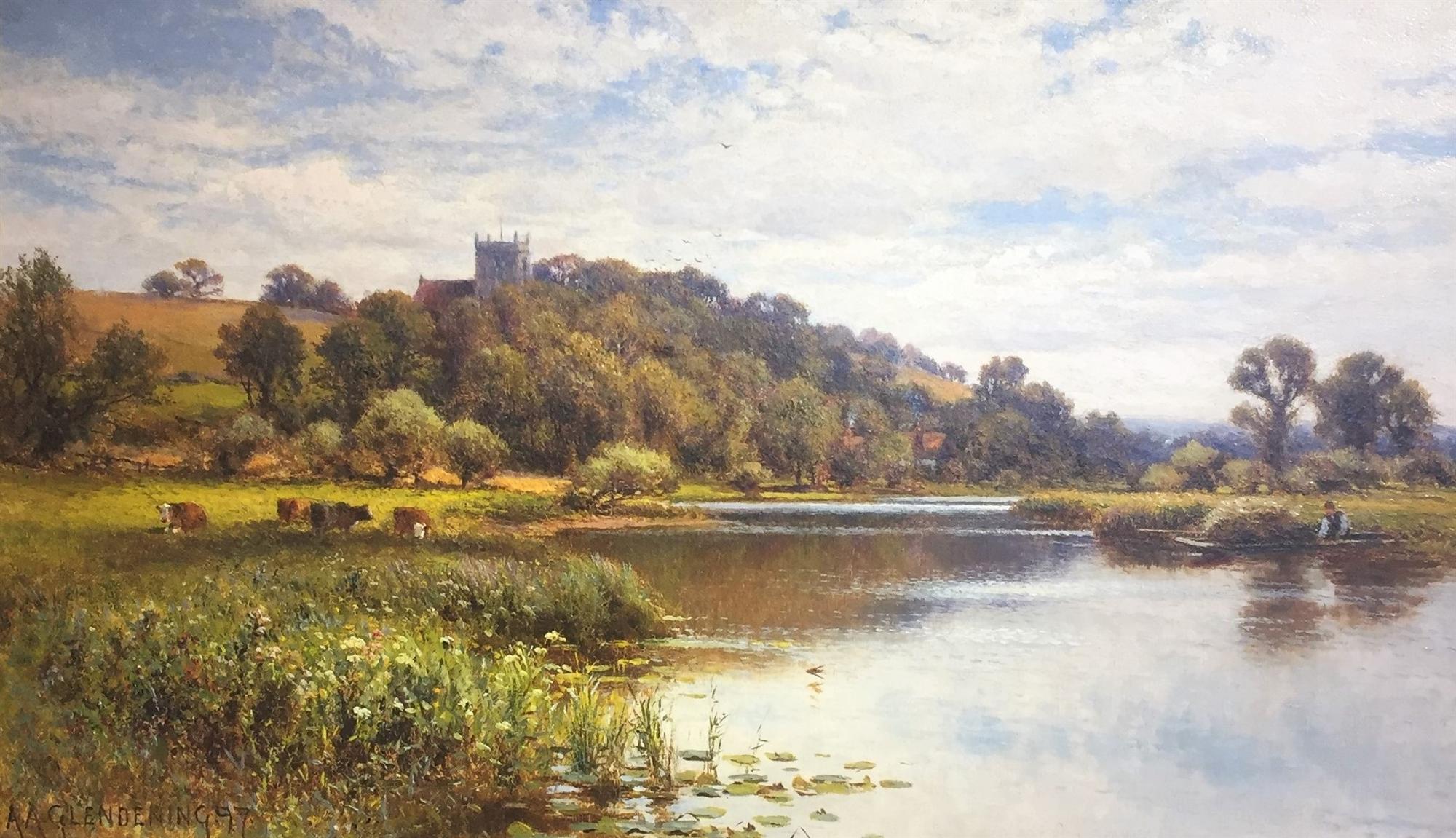 Alfred Augustus Glendening Snr | Cattle in Water Meadows