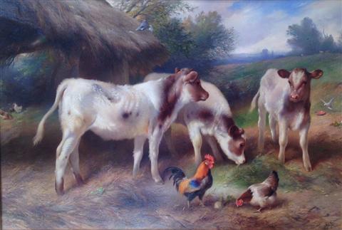 Walter Hunt | Calves and Chickens