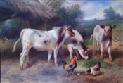 Calves and Chickens, Walter Hunt