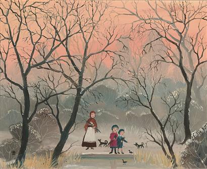 Helen Bradley | Alice, George & I went to take some food for the birds