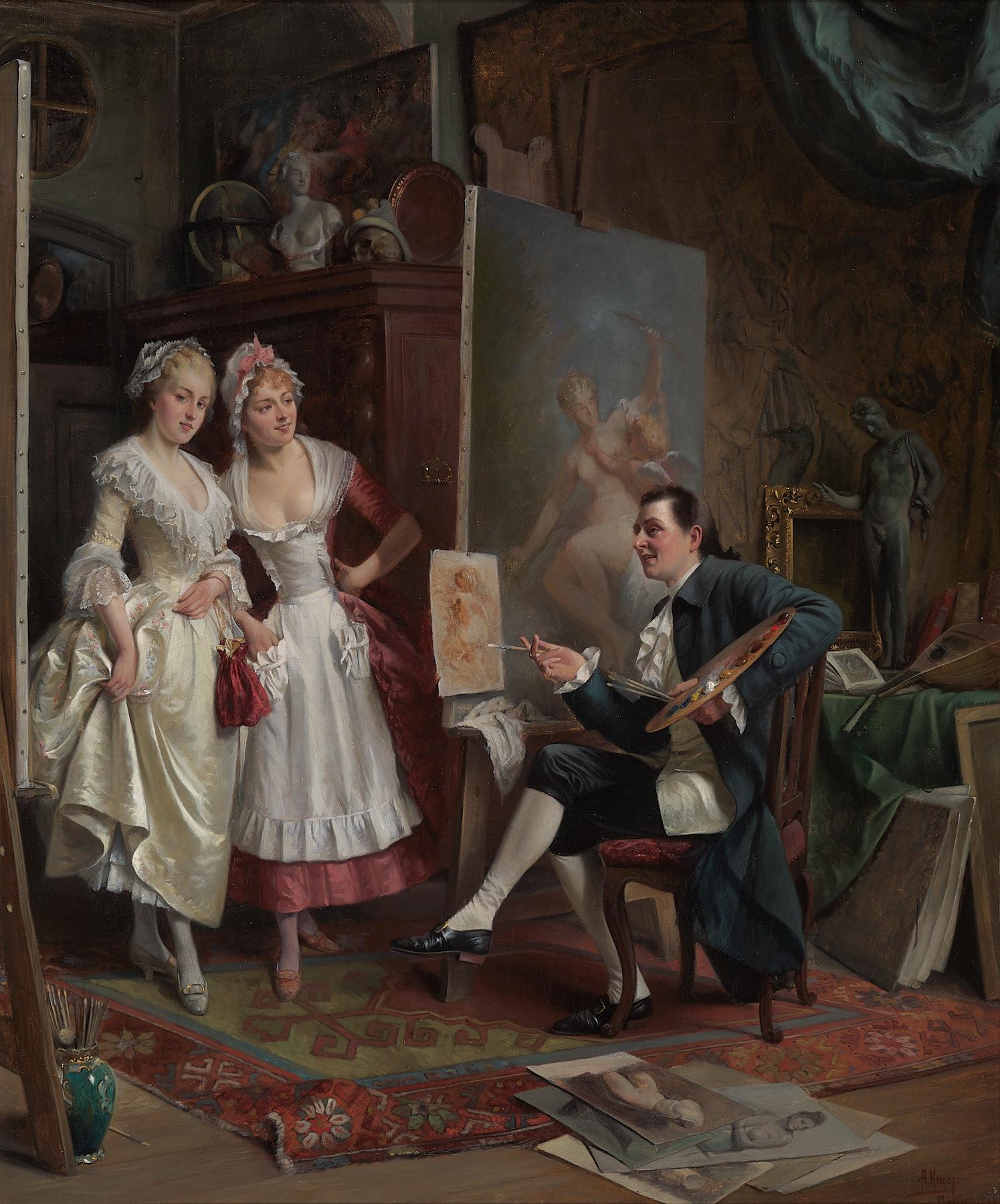 August Hermann Knoop | Im Atelier
