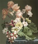 Iris & Petunias, Bennett Oates