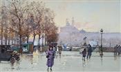 Quai de L’Hotel de Ville, Eugene Galien Laloue