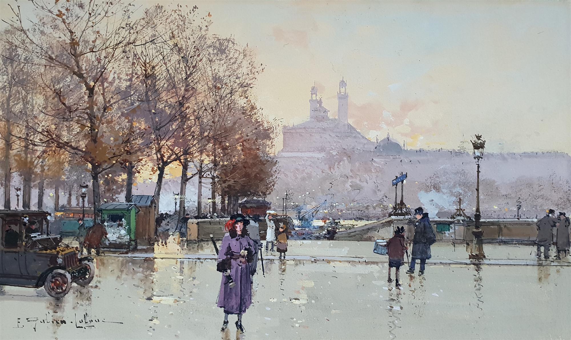 Eugene Galien Laloue | Quai de L’Hotel de Ville