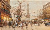 Place de la Bastille, Eugene Galien Laloue