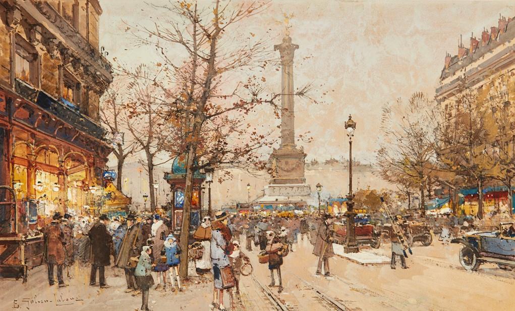 Eugene Galien Laloue | Place de la Bastille