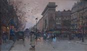 Vue de Paris Animee, Eugene Galien Laloue