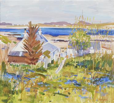 John Cunningham RGI | Crofts at Portuairk, Ardnamurchan