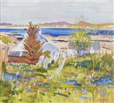 Crofts at Portuairk, Ardnamurchan, John Cunningham RGI