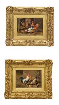 Edgar Hunt | Chickens with Rabbits & Chicks
