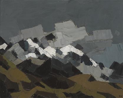 Sir Kyffin Williams | Snow & Cloud on Snowdon