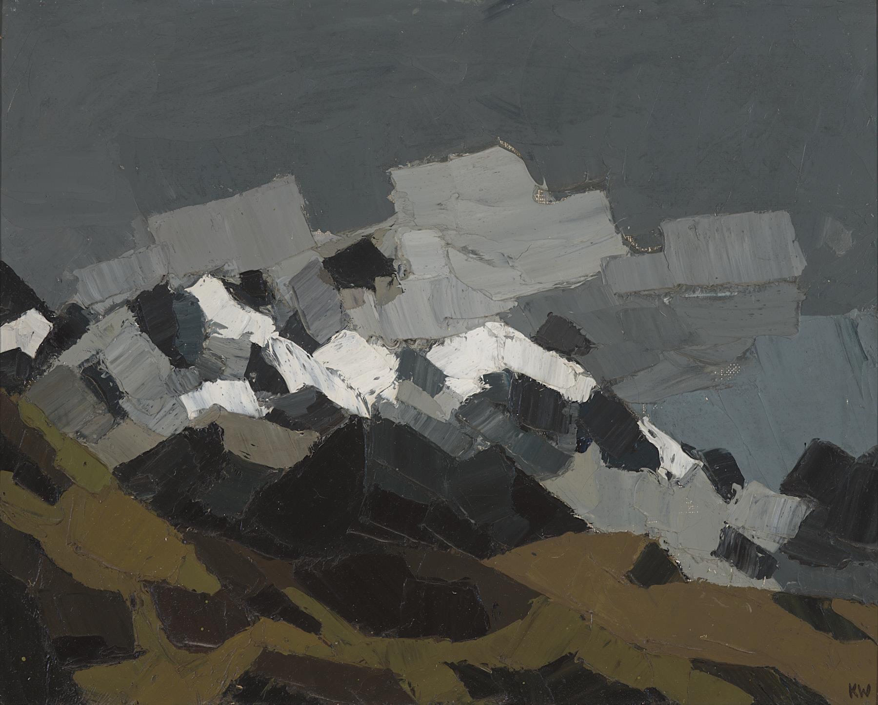 Sir Kyffin Williams | Snow & Cloud on Snowdon