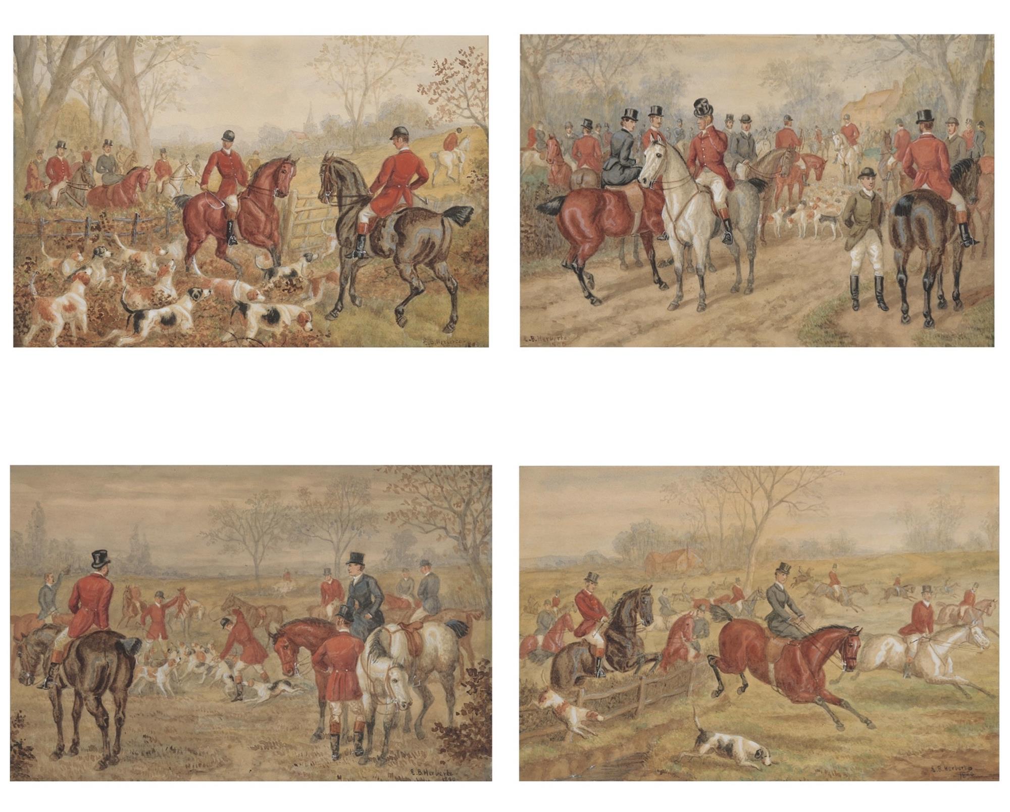 Edward Benjamin Herberte | Hunting Scenes