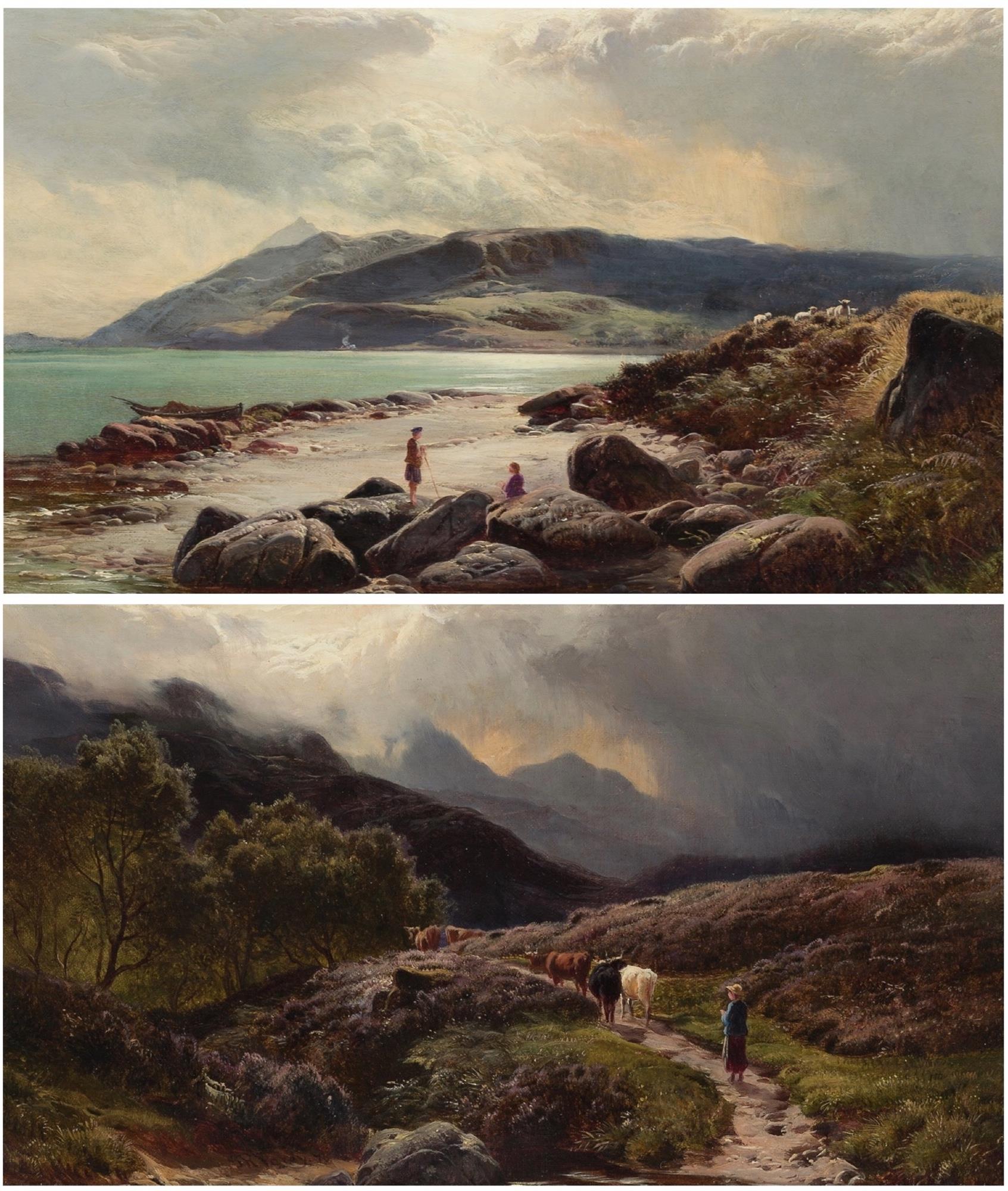 Sidney Richard Percy | Homeward Bound & On the Banks of the Loch