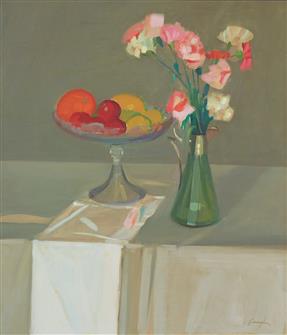 John Cunningham RGI | Still Life of Fruit & Flowers