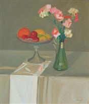 Still Life of Fruit & Flowers, John Cunningham RGI