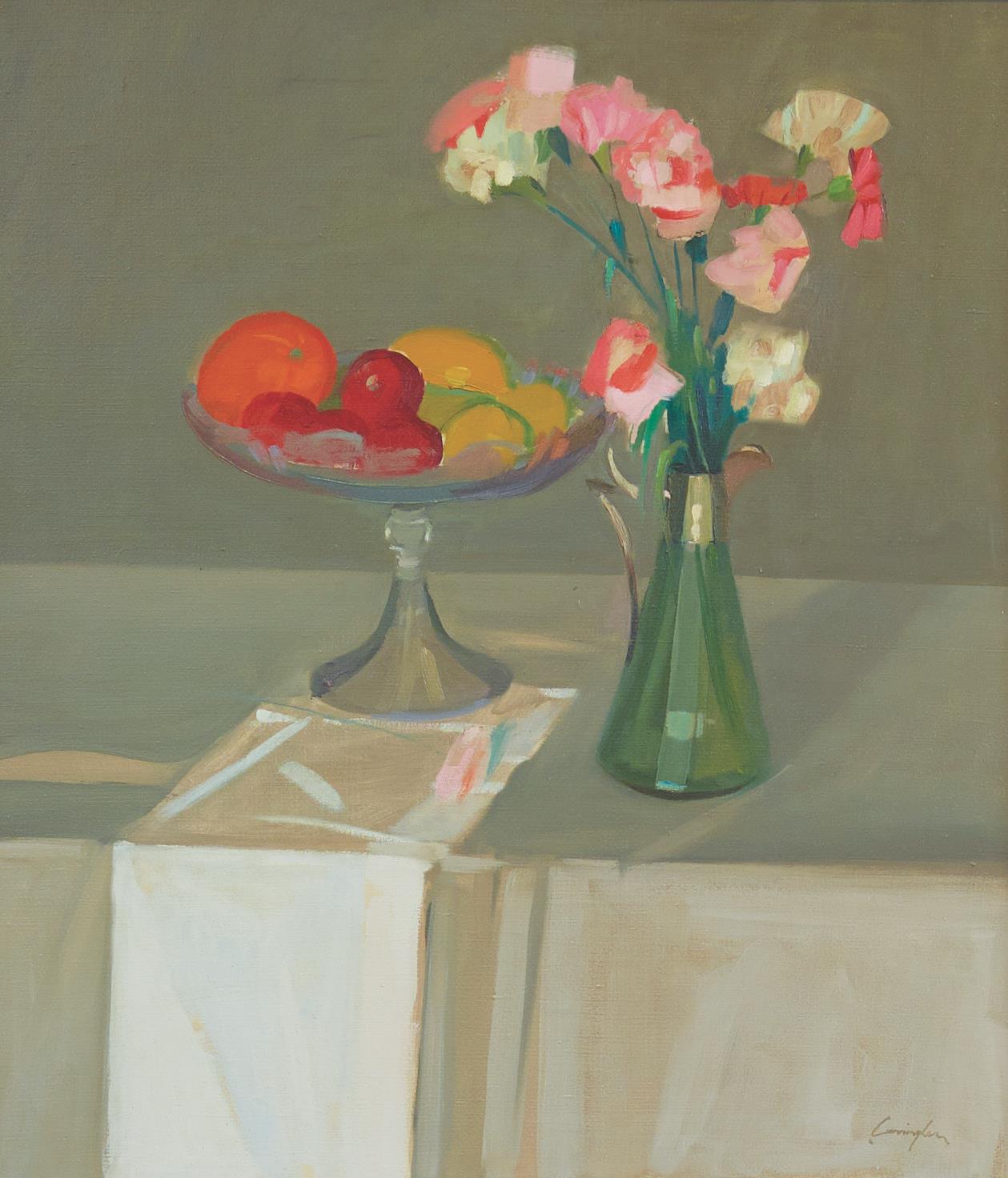 John Cunningham RGI | Still Life of Fruit & Flowers
