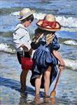 Children Playing in the Shallows, Sherree Valentine Daines