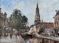 The Turfmarkt Delft, Edward Seago